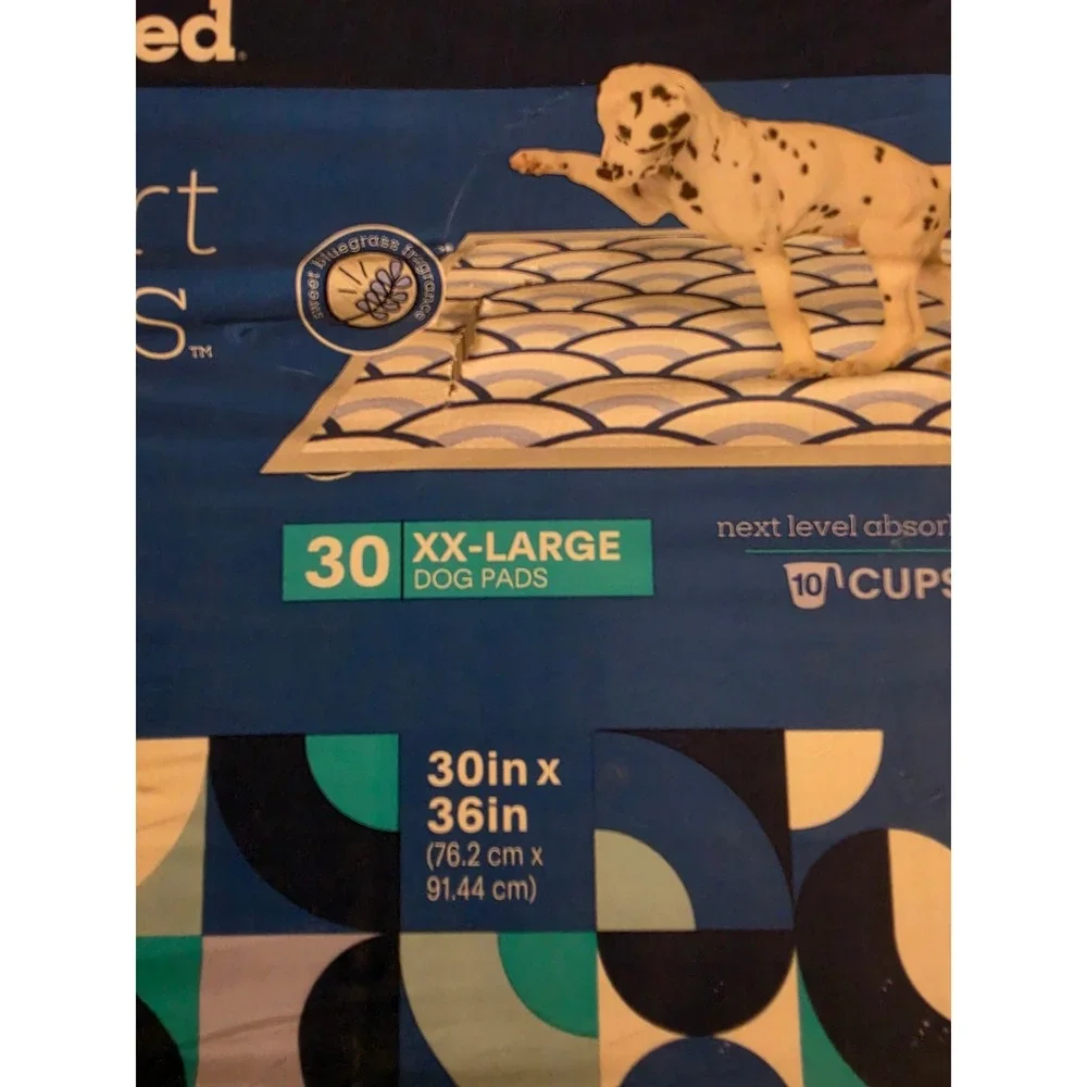 Pet Life‎ Unlimited Smart Prints Dog Pads XX-Large 30x36 30ct Bluegrass Scent